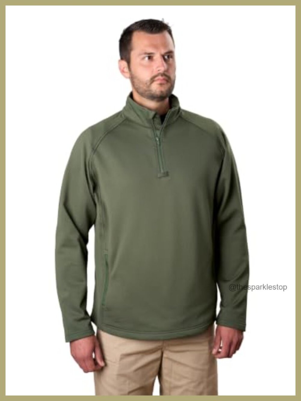 Propper Men's Quarter Zip Grid Fleece Midweight Layer Pullover